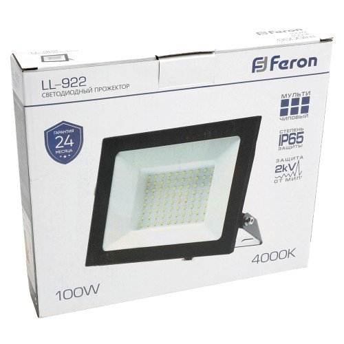 Светодиодный прожектор Feron LL-922 IP65 100W 4000K