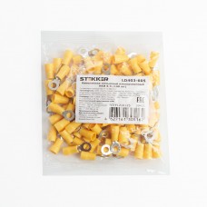 Наконечник кольцевой изолированный НКИ 6-5, LD403-605 (упаковка 100 шт) STEKKER 39421 Наконечник кольцевой изолированный НКИ 6-5, LD403-605 (упаковка 100 шт) STEKKER 39421