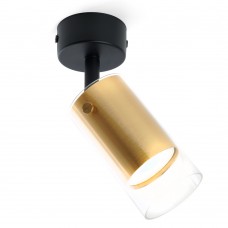 Светильник Feron ML 1891 LUMINA настенно-потолочный GU10, золото, черный 48746 Светильник Feron ML 1891 LUMINA настенно-потолочный GU10, золото, черный 48746