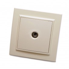 Розетка телевизионная 1-местная, STEKKER, PST00-9008-02, 75 Ом, 5-862МГц, серия Эрна, слоновая кость 39234 Розетка телевизионная 1-местная, STEKKER, PST00-9008-02, 75 Ом, 5-862МГц, серия Эрна, слоновая кость 39234