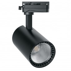 Светодиодный светильник Feron AL102 трековый однофазный на шинопровод 12W 4000K 35 градусов черный 29647 Светодиодный светильник Feron AL102 трековый однофазный на шинопровод 12W 4000K 35 градусов черный 29647