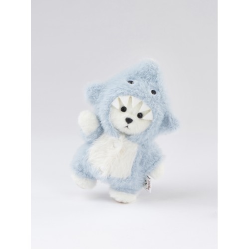 Авторская мягкая игрушка Lina Медведь белый в костюмчике Акула брелок XS (±15 см) Авторская мягкая игрушка Lina Медведь белый в костюмчике Акула брелок XS (±15 см)