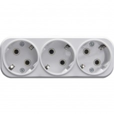 Разветвитель сетевой 3-местный с/з STEKKER ADP16-23-20, 250V, 16A, ABS пластик, белый 39024 Разветвитель сетевой 3-местный с/з STEKKER ADP16-23-20, 250V, 16A, ABS пластик, белый 39024