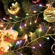 Светодиодная гирлянда Кластер (на проволоке) Feron CL584 линейная 12м  мультиколор, c питанием от сети 230V, прозрачный шнур 51449 Светодиодная гирлянда Кластер (на проволоке) Feron CL584 линейная 12м  мультиколор, c питанием от сети 230V, прозрачный шнур 51449