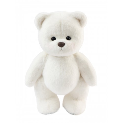 Авторская мягкая игрушка Lina Медведь (длинная шерсть) M (±30 см) белый цвет Авторская мягкая игрушка Lina Медведь (длинная шерсть) M (±30 см) белый цвет