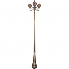 Светильник садово-парковый Feron PL3810, 3*100W, 230V, E27, черное золото (столб) Светильник садово-парковый Feron PL3810, 3*100W, 230V, E27, черное золото (столб)