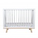 Кроватка для новорожденного Lillaland - модель Lilla Aria (НИК23) белая/дерево Кроватка для новорожденного Lillaland - модель Lilla Aria (НИК23) белая/дерево