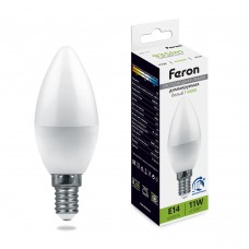 Лампа светодиодная диммируемая Feron LB-771 Свеча E14 11W 230V 4000K 51056 Лампа светодиодная диммируемая Feron LB-771 Свеча E14 11W 230V 4000K 51056