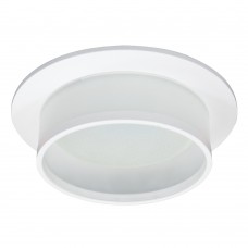 Светильник встраиваемый Feron DL500 потолочный GX53 белый круг 51085 Светильник встраиваемый Feron DL500 потолочный GX53 белый круг 51085