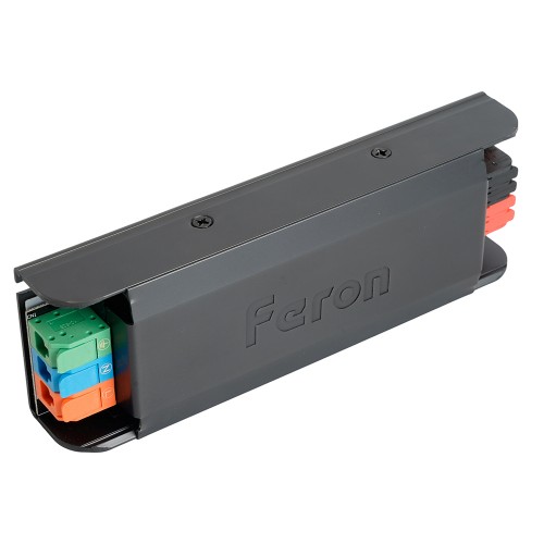 Трансформатор электронный для светодиодной ленты с плавным пуском и диммированием 100W 24V IP20, клипсы, LB004 FERON 52124 Трансформатор электронный для светодиодной ленты с плавным пуском и диммированием 100W 24V IP20, клипсы, LB004 FERON 52124