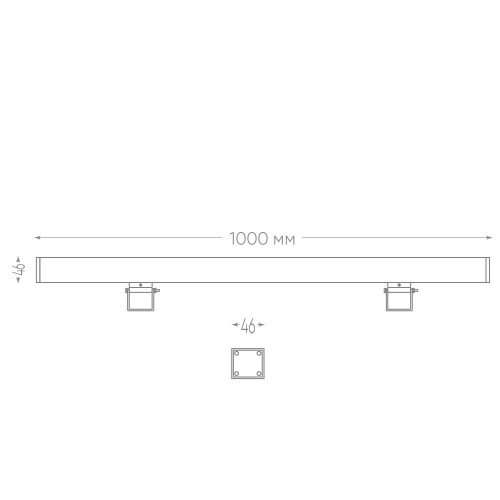 Светодиодный линейный прожектор Feron LL-889 18W, 6400К, 85-265V IP65