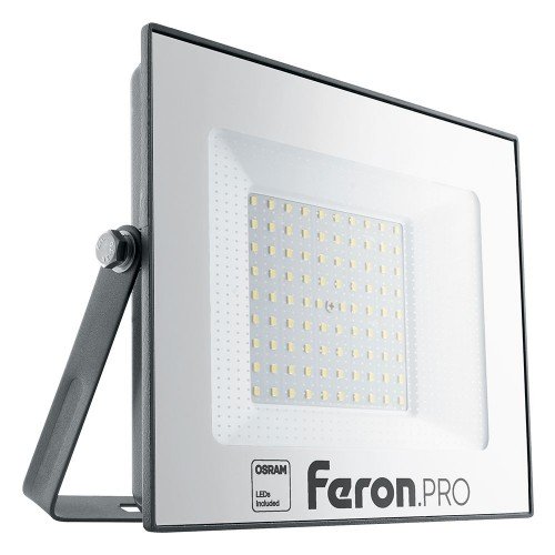 Светодиодный прожектор Feron.PRO LL-1000 IP65 100W 6400K  черный