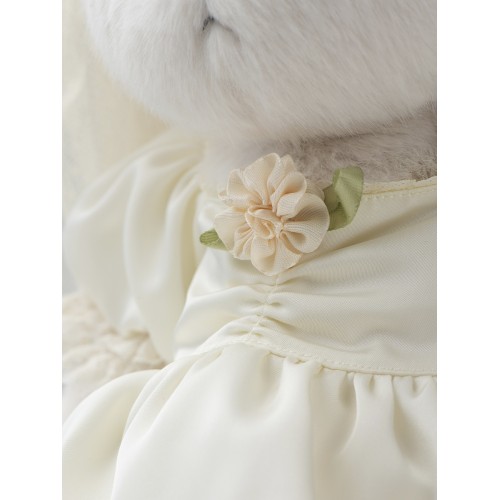 Авторская мягкая игрушка Lina Медведь белый в Винтажном платье невесты M (±30 см) Авторская мягкая игрушка Lina Медведь белый в Винтажном платье невесты M (±30 см)