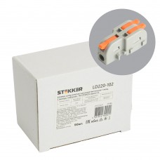 Клемма супер-компактная разветвительная 1 вход, 2 выхода, наборная STEKKER,LD220-102. Упаковка (50 шт) 49786 Клемма супер-компактная разветвительная 1 вход, 2 выхода, наборная STEKKER,LD220-102. Упаковка (50 шт) 49786