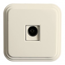 Розетка телевизионная 1-местная STEKKER, PST00-20-20 (ТР-01-БЖ),  75 Ом, 5-862МГц, слоновая кость 49063 Розетка телевизионная 1-местная STEKKER, PST00-20-20 (ТР-01-БЖ),  75 Ом, 5-862МГц, слоновая кость 49063