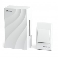 Звонок с кнопкой проводной Feron DB-102 электромеханический белый 230V 119х70х37мм 48806