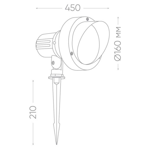 Светодиодный светильник тротуарный (грунтовый) Feron SP2705 6W RGB 85-265V IP65