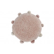 Круглая интерьерная подушка Lorena Canals с помпонами винтажно нюдовая 48*48 Круглая интерьерная подушка Lorena Canals с помпонами винтажно нюдовая 48*48