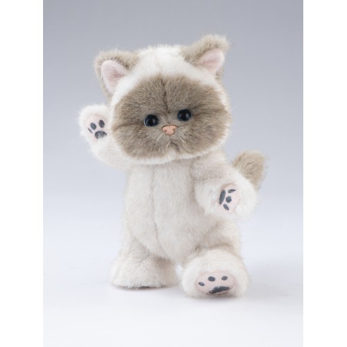 Авторская мягкая игрушка Lina Кошка Сиамская белая S (±20 см) Авторская мягкая игрушка Lina Кошка Сиамская белая S (±20 см)