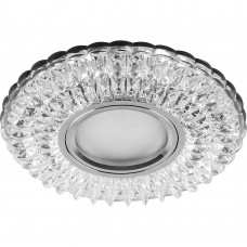 Светильник встраиваемый с белой LED подсветкой Feron CD937 потолочный MR16 G5.3 прозрачный 29470 Светильник встраиваемый с белой LED подсветкой Feron CD937 потолочный MR16 G5.3 прозрачный 29470
