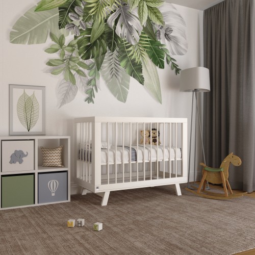 Кроватка для новорожденного Lillaland - модель Lilla Aria (НИК23)белая Кроватка для новорожденного Lillaland - модель Lilla Aria (НИК23)белая