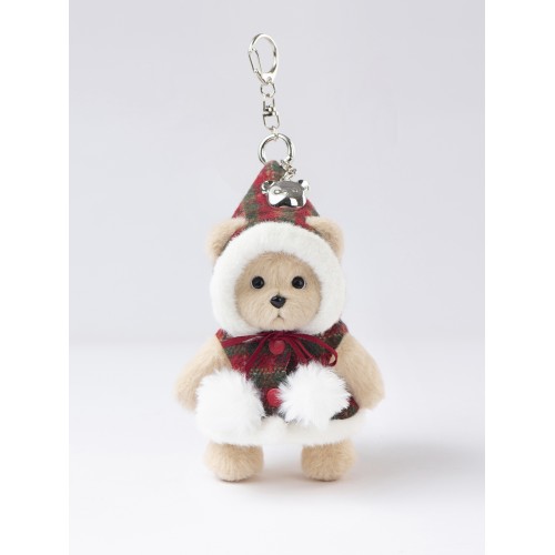 Авторская мягкая игрушка Lina Медведь молочный в Плаще с помпонами брелок XS (±15 см) Авторская мягкая игрушка Lina Медведь молочный в Плаще с помпонами брелок XS (±15 см)