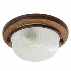 Светильник накладной IP54, 220V 60Вт Е27, дерево,орех, круг НБО 03-60-021 FERON 11573 Светильник накладной IP54, 220V 60Вт Е27, дерево,орех, круг НБО 03-60-021 FERON 11573