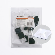 Площадка самоклеющаяся STEKKER SMCL3030 30*30 мм под хомуты белый (25шт в упак) 32936 Площадка самоклеющаяся STEKKER SMCL3030 30*30 мм под хомуты белый (25шт в упак) 32936