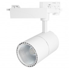 Светодиодный светильник Feron AL103 трековый на шинопровод 40W 2700K 35 градусов белый, 3х фазный серия MarketBright 51005 Светодиодный светильник Feron AL103 трековый на шинопровод 40W 2700K 35 градусов белый, 3х фазный серия MarketBright 51005