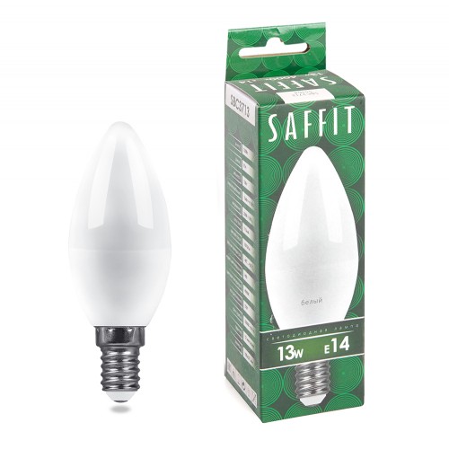 Лампа светодиодная SAFFIT SBC3713 Свеча E14 13W 230V 4000K