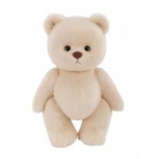 Авторская мягкая игрушка Lina Медведь (длинная шерсть) M (±30 см) молочный цвет