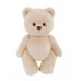 Авторская мягкая игрушка Lina Медведь (длинная шерсть) M (±30 см) молочный цвет