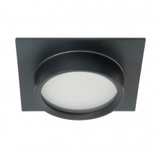 Светильник встраиваемый Feron DL505 потолочный GX53 черный квадрат IP44 51104 Светильник встраиваемый Feron DL505 потолочный GX53 черный квадрат IP44 51104