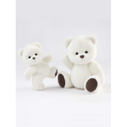 Авторская мягкая игрушка Lina Медведь (длинная шерсть) S (±20 см) белый цвет Авторская мягкая игрушка Lina Медведь (длинная шерсть) S (±20 см) белый цвет