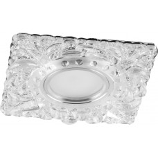Светильник встраиваемый с белой LED подсветкой Feron CD920 потолочный MR16 G5.3 прозрачный Светильник встраиваемый с белой LED подсветкой Feron CD920 потолочный MR16 G5.3 прозрачный