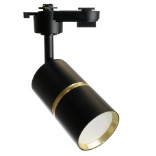 Светильник Feron AL178 трековый однофазный на шинопровод под лампу GU10, черный золото 48703 Светильник Feron AL178 трековый однофазный на шинопровод под лампу GU10, черный золото 48703