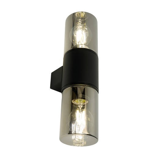 Светильник садово-парковый Feron DH1802, на стену вверх/вниз,  E27 230V, черный 51993 Светильник садово-парковый Feron DH1802, на стену вверх/вниз,  E27 230V, черный 51993