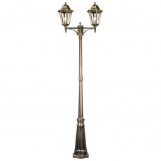 Светильник садово-парковый Feron 6214/PL6214 столб 2*100W E27 230V, черное золото 11207 Светильник садово-парковый Feron 6214/PL6214 столб 2*100W E27 230V, черное золото 11207