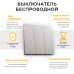 Выключатель беспроводной FERON TM83 230V, 500W, трехклавишный, серебро