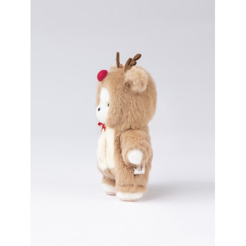 Авторская мягкая игрушка Lina Медведь белый в костюмчике Олень брелок XS (±15 см) Авторская мягкая игрушка Lina Медведь белый в костюмчике Олень брелок XS (±15 см)