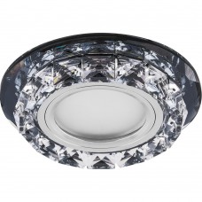 Светильник встраиваемый с белой LED подсветкой Feron CD878 потолочный MR16 G5.3 черный Светильник встраиваемый с белой LED подсветкой Feron CD878 потолочный MR16 G5.3 черный