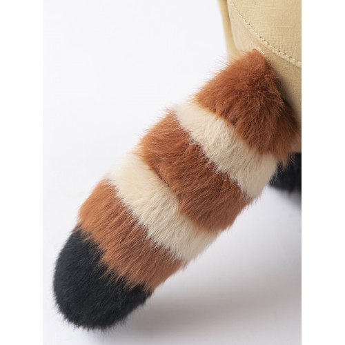 Авторская мягкая игрушка Lina Красная панда Исследователь длинношёрстная M (±30 см) крас-кор цвет в одежде исследователя Авторская мягкая игрушка Lina Красная панда Исследователь длинношёрстная M (±30 см) крас-кор цвет в одежде исследователя