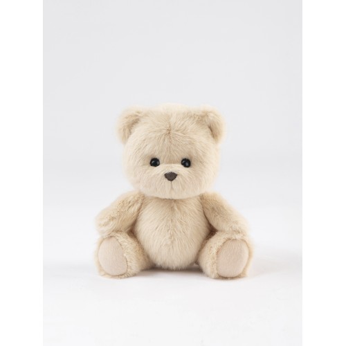 Авторская мягкая игрушка Lina Медведь (длинная шерсть) S (±20 см) молочный цвет Авторская мягкая игрушка Lina Медведь (длинная шерсть) S (±20 см) молочный цвет