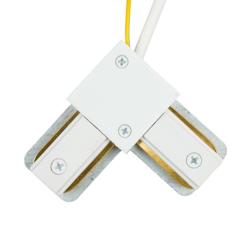 Коннектор угловой однофазный для шинопровода с проводом, белый, LD1021C FERON 52153 Коннектор угловой однофазный для шинопровода с проводом, белый, LD1021C FERON 52153