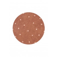 Ковер Горошек каштановый D140 Ковер Горошек каштановый D140